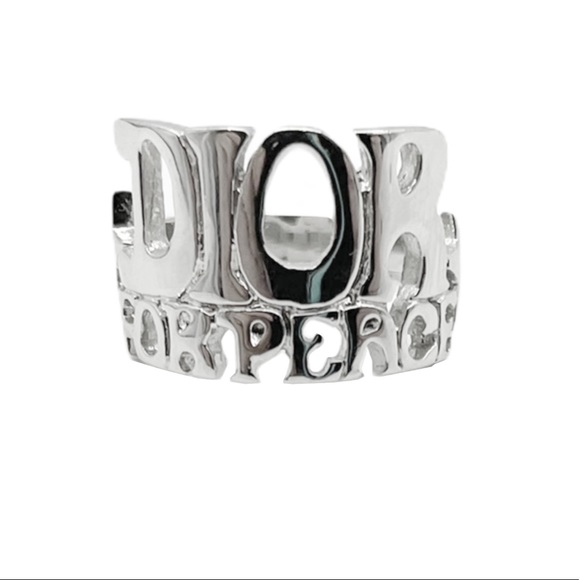 Dior Jewelry - Dior For Peace 70s Logo Font Ring